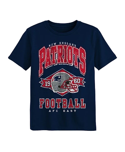 Outerstuff Preschool Navy New England Patriots Kick Off T-Shirt