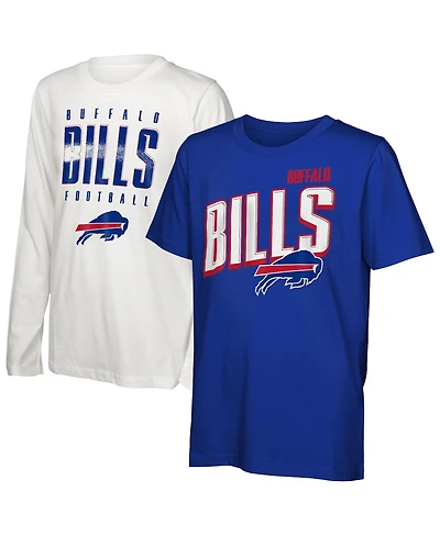 Outerstuff Big Boys and Girls Buffalo Bills the Mix Combo T-Shirt Set