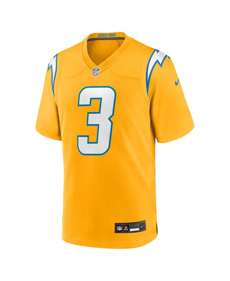 Nike Big Boys and Girls Derwin James Jr. Gold Los Angeles Chargers Alternate Charger Power Game Player Jersey