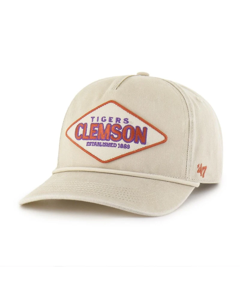 '47 Brand Men's and Women's Cream Clemson Tigers Outdoorsmen Cairn Hitch Adjustable Hat