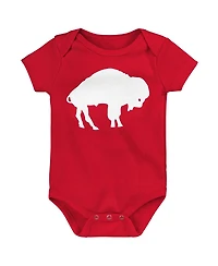 Outerstuff Newborn 3-Pack Buffalo Bills Little Tike Bodysuit Set