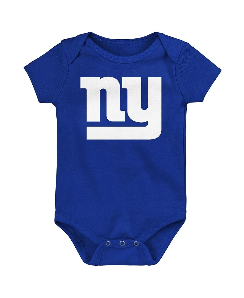 Outerstuff Newborn 3-Pack New York Giants Little Tike Bodysuit Set