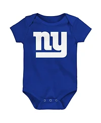 Outerstuff Newborn 3-Pack New York Giants Little Tike Bodysuit Set
