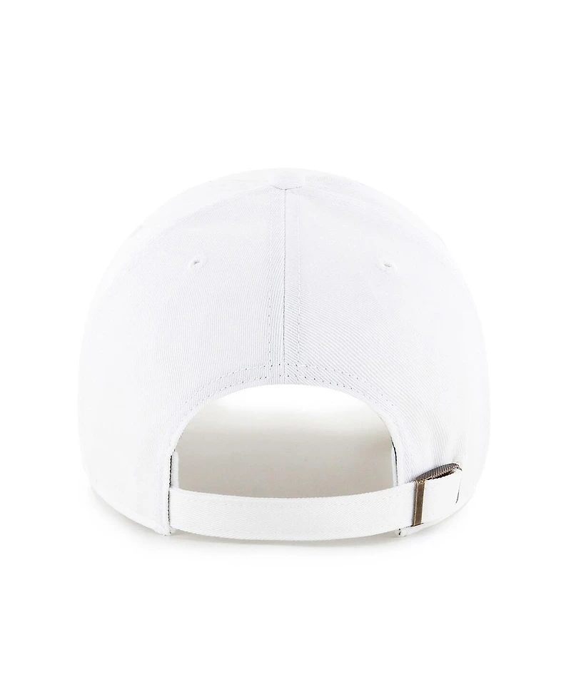 '47 Brand Men's White Indiana Fever Core Logo Clean Up Adjustable Hat