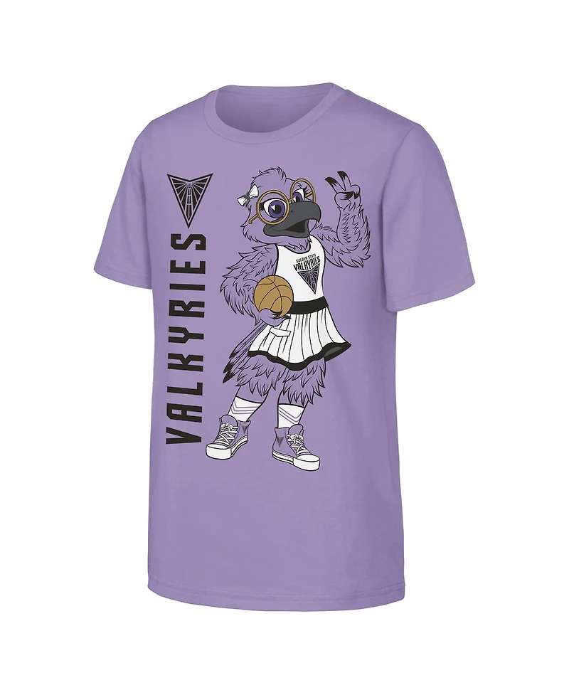 Outerstuff Big Boys and Girls Violet Golden State Valkyries Mascot T-Shirt