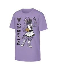 Outerstuff Big Boys and Girls Violet Golden State Valkyries Mascot T-Shirt