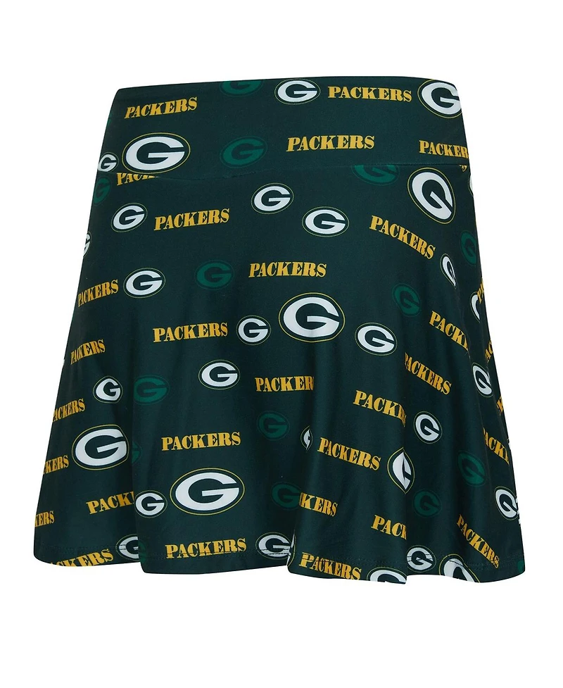Concepts Sport Women's Green Bay Packers Mosaic Allover Print Skort