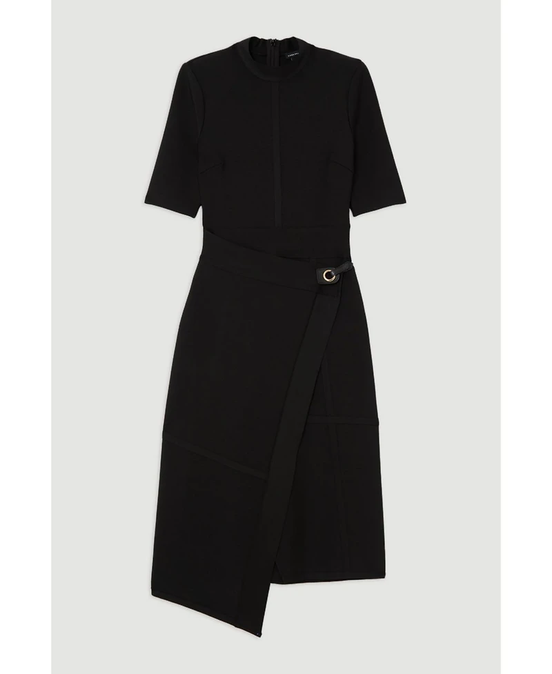 Karen Millen Asymmetric Knit Midi Dress