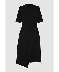 Karen Millen Asymmetric Knit Midi Dress