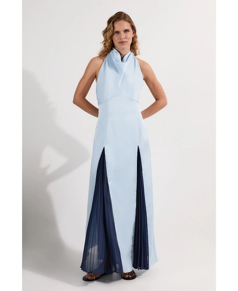 Karen Millen Women's Woven Satin Maxi Dress