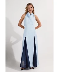 Karen Millen Women's Woven Satin Maxi Dress