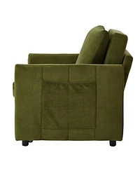 Streamdale Furniture Convertible Sleeper Sofa Bed with Adjustable Backrest