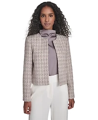 Calvin Klein Women's Tweed Open Front Jacket