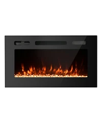 30''Classic Built-in or Wall-Mounted Direct Vent Electric Fireplace