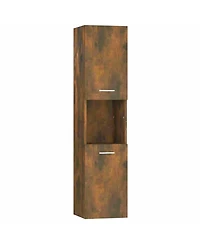 Boyel Living 51.2" Tall Wall-Mountable Bathroom Cabinet with Open Shelves for Laundry Rooms or Washrooms