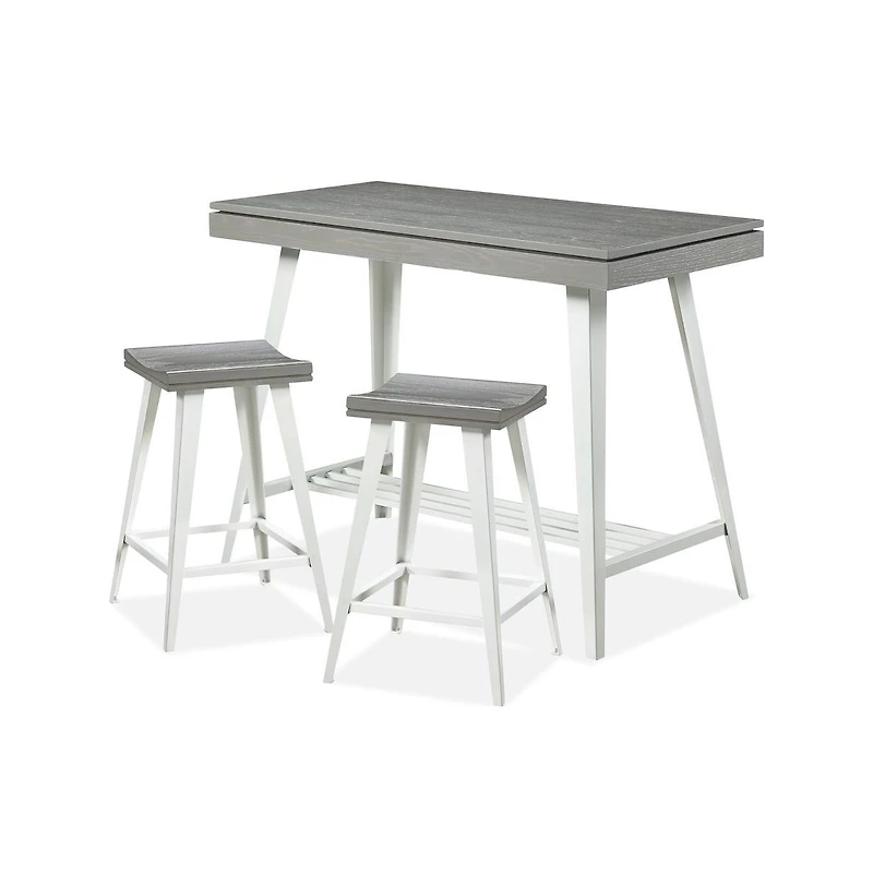 Enitial Star Melba Wood 3-Piece Counter Height Table Set