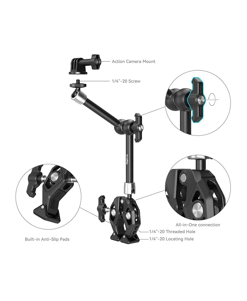 SmallRig SmallRig Crab-Shaped Super Clamp Kit with Magic Arm