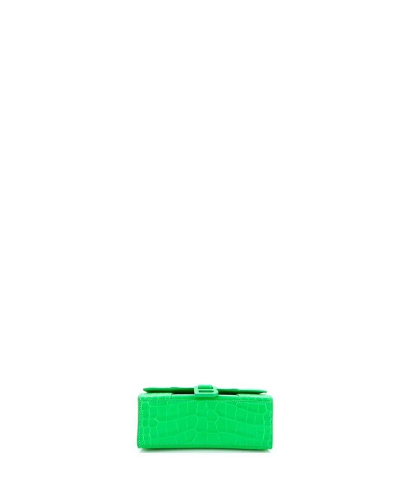 Pre-Owned Balenciaga Xs Hourglass Top Handle Bag Embossed Leather