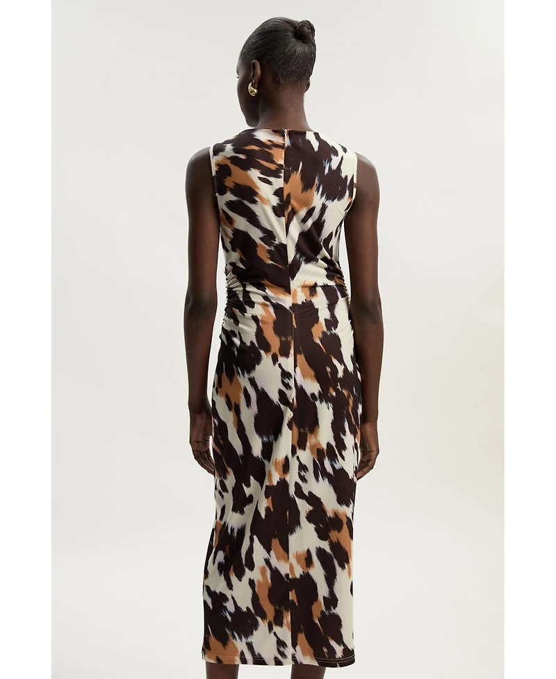 Karen Millen Women's Cut Out Neck Midi Dress