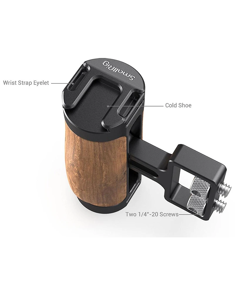 SmallRig Wooden Mini Side Handle with 1/4"-20 Screws