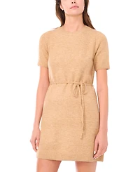 Msk Petite Short Sleeves Sweater Dress