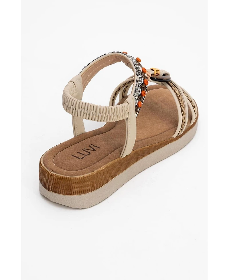 Prologue Shoes Cher Braided Strap Sandal (Women)