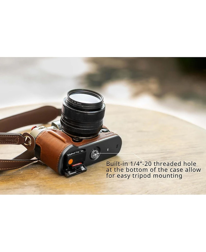 SmallRig SmallRig Leather Half Case Kit for Fujifilm X-T50, Black