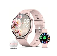 Ruxing Smart Smart Watch Gift For Women, 1.39-Inch Full Touch Screen, Smart Call Watch With Answer And Make Call For Ios And Android Phones, Message P