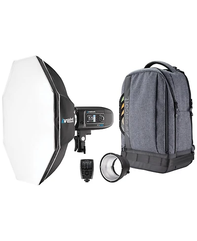Westcott FJ400 Strobe 1-Light Backpack Kit with Fj-X3m Universal Wireless Trigger