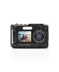 Minolta MN60WP Waterproof Dual Screen Digital Camera, Black