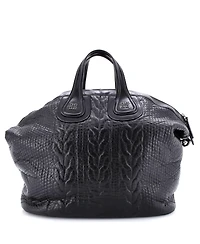 Pre-Owned Givenchy Large Nightingale Satchel Embossed Leather