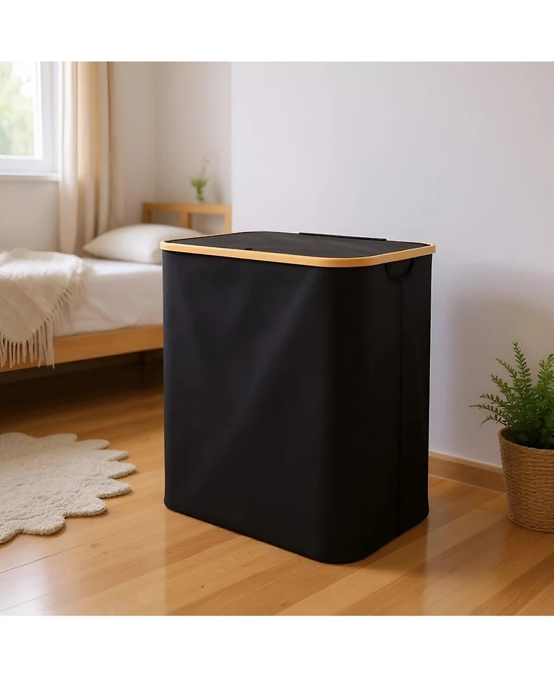 Qualiazero Single Hamper with Dual Sections