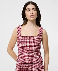 French Connection Women's Sqaure Neck Sleeveless Top
