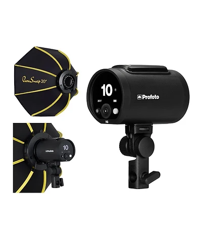 Profoto A2 The Little Big Off Camera Flash Head w/ Glow 20" ParaSnap Octa Softbox