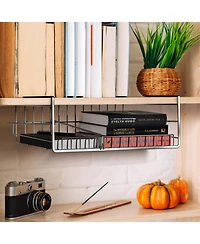 Sorbus 2 Pack Under Cabinet Can Storage Shelf – Pantry Organizer with Divider for Canned Goods