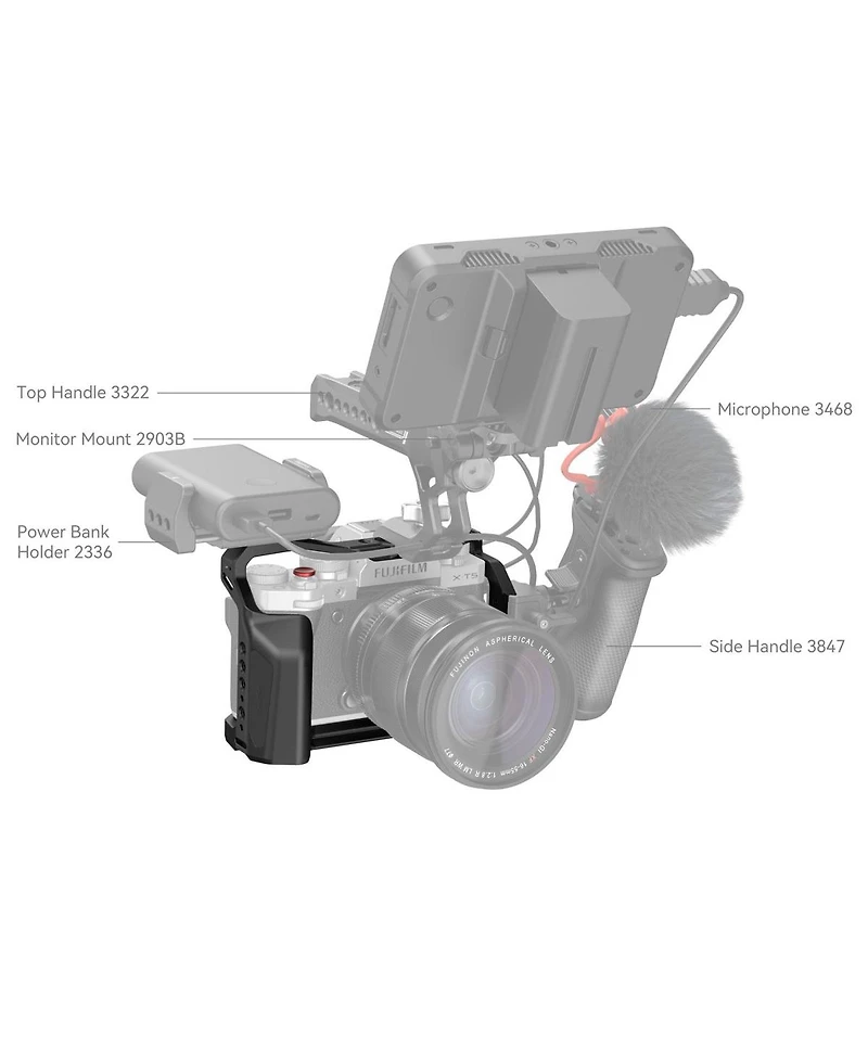 SmallRig 4135 Multifunctional Cage for Fujifilm X-T5 Camera
