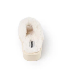 Minnetonka Women's Teddy Crossband Faux Fur Slippers