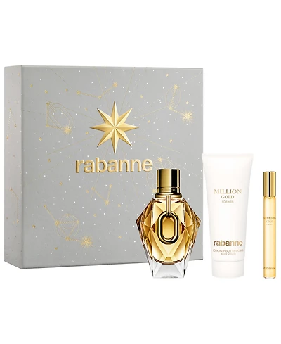 Rabanne Million Gold For Her Fragrance 3-Piece Set