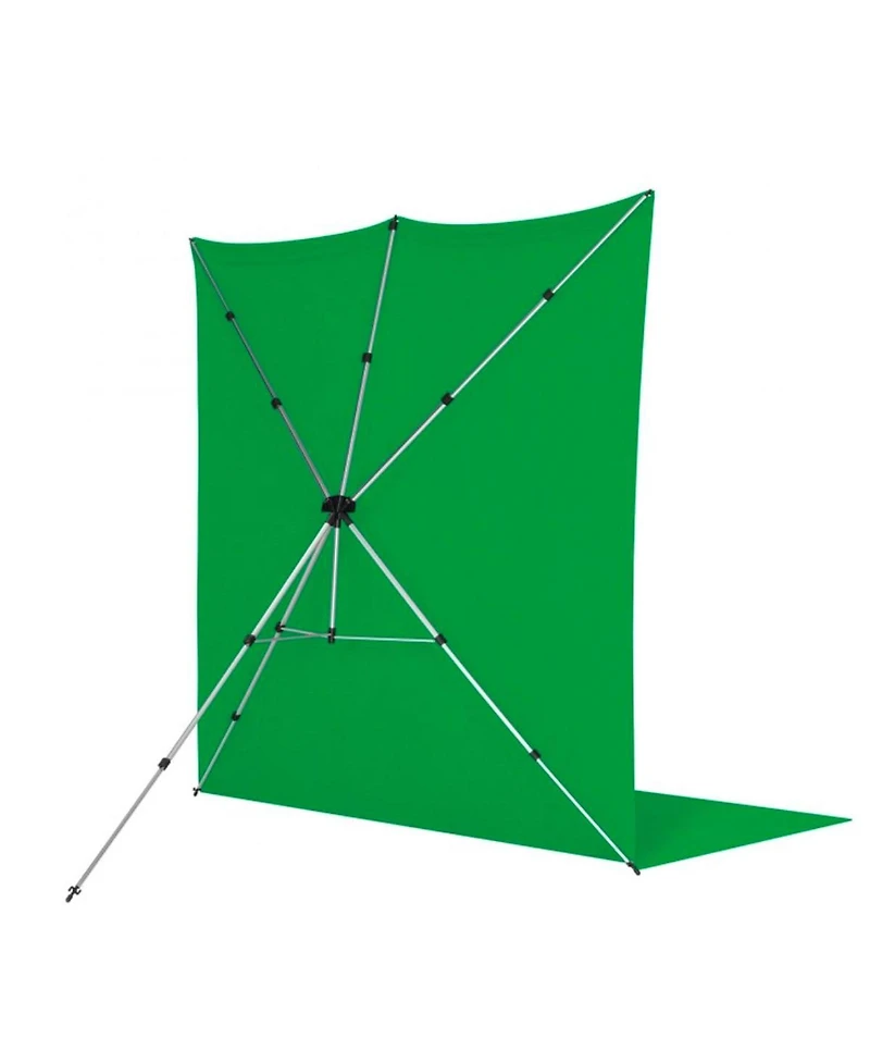 Westcott 8x13' X-Drop Pro Backdrop Kit with Stand, Chroma-Key Green Screen Sweep