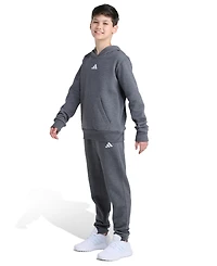 Adidas Big Boys Essential Small Logo Two Piece Fleece Hoodie and Joggers Set