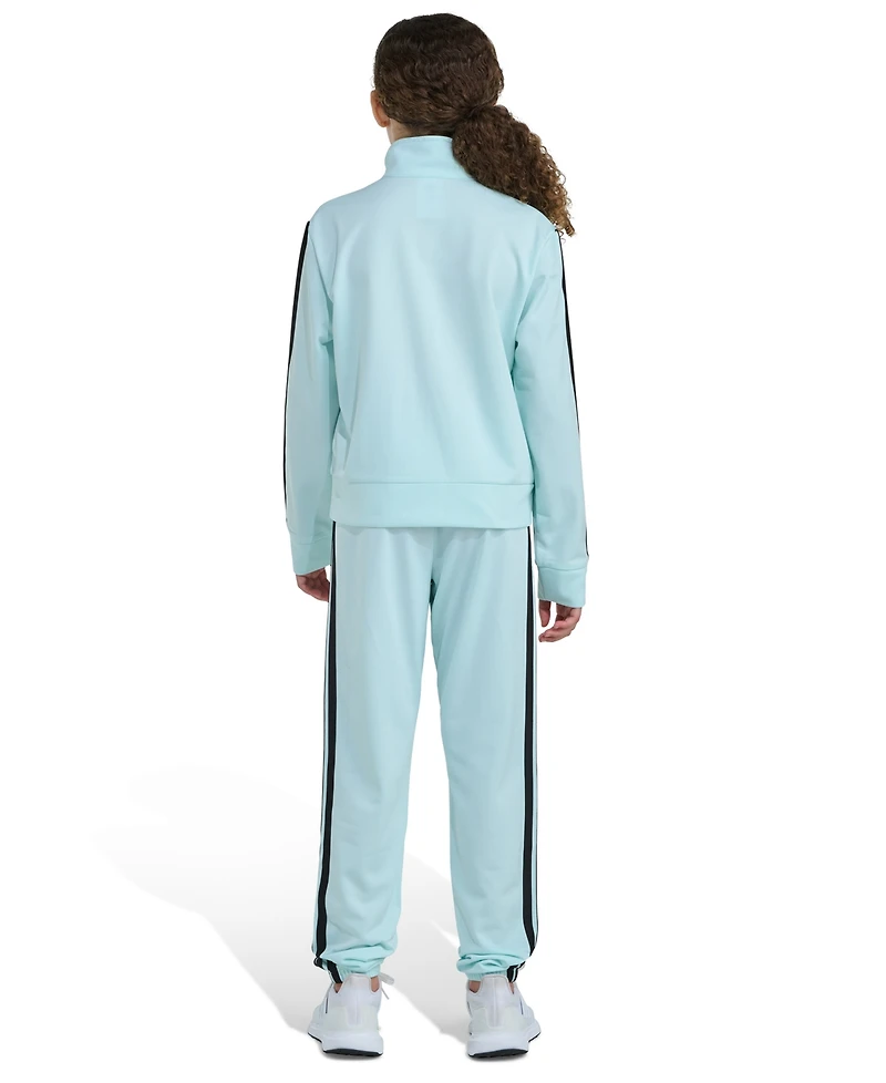 Adidas Big Girls S-xl Two Piece Event Tricot Full-Zip Jacket and Joggers Set