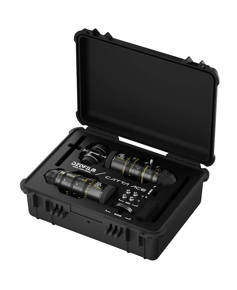 Dzofilm Catta Ace 18-35mm and 35-80mm T2.9 Cine Lens Bundle for Pl Mount and Canon Ef, Black