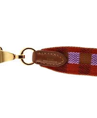 Pre-Owned Hermes 25 Sangle Shoulder Strap Maxi Quadrille Canvas