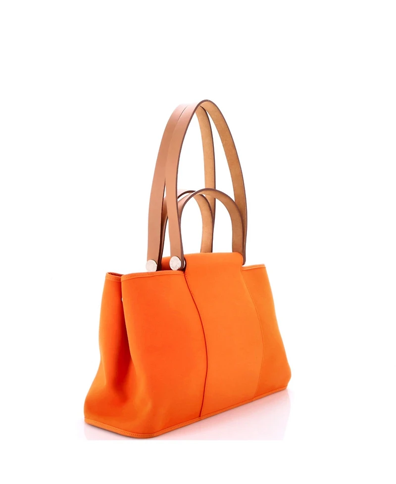 Pre-Owned HERMES 39 Cabag Elan Toile and Leather