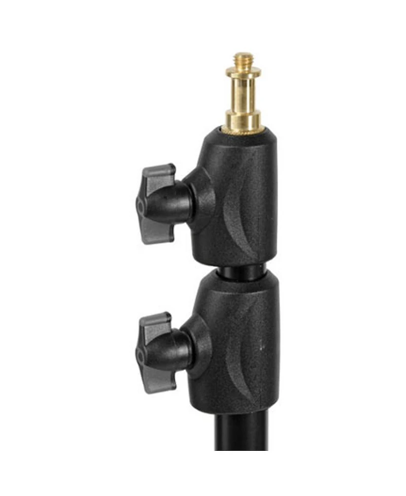 Manfrotto 1052BAC 93" Air Cushioned Aluminum Compact Stand with 3-Sections & 2 Risers, Black