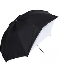 Westcott 2012 32" White Satin Umbrella with Removable Black Cover