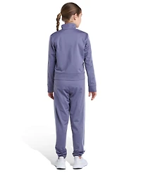 Adidas Big Girls S-xl Two Piece Event Tricot Full-Zip Jacket and Joggers Set