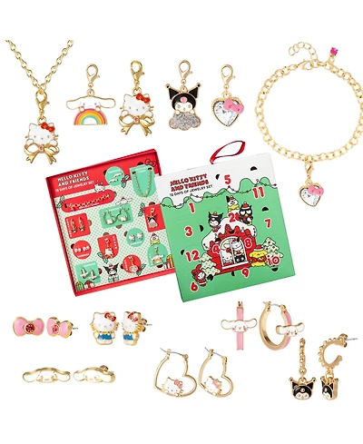 Hello Kitty Sanrio Hello Kitty Fashion Advent Gift Collection: Mix & Match Charms, Earrings, Necklace Christmas Calendar Box Set