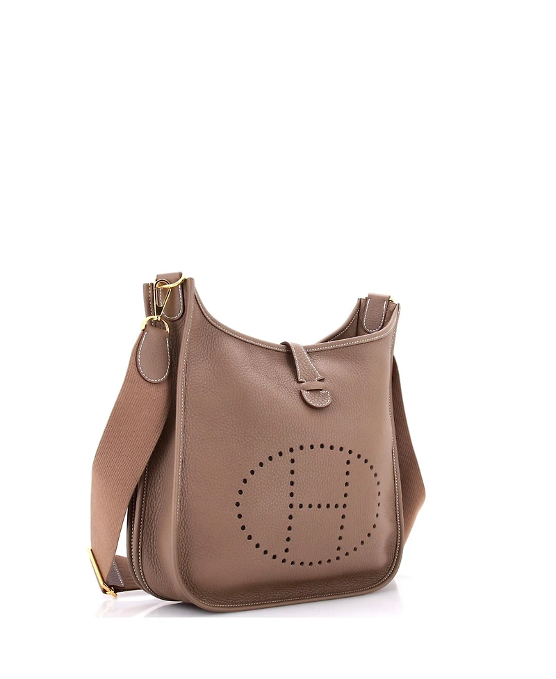 Pre-Owned Hermes Pm Evelyne Bag Gen Iii Clemence