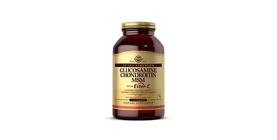 Solgar Extra Strength Glucosamine Chondroitin Msm with Ester-c, 180 Tabs